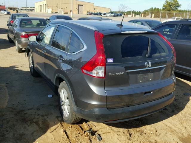 2HKRM3H75DH500873 - 2013 HONDA CR-V EXL GRAY photo 3