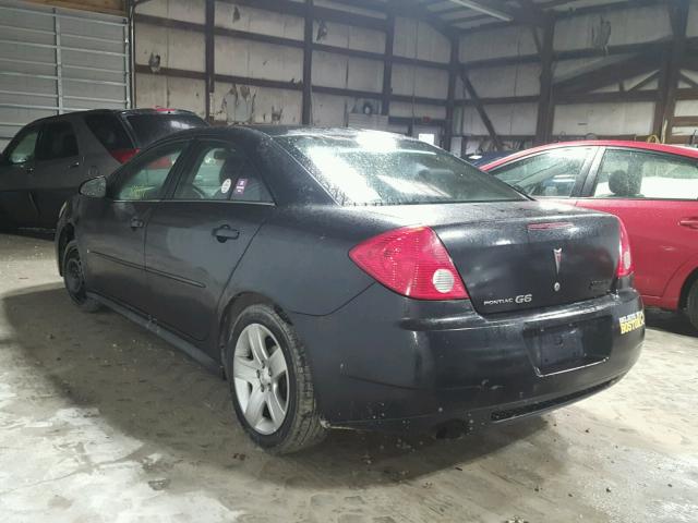 1G2ZJ57B694263421 - 2009 PONTIAC G6 BLACK photo 3