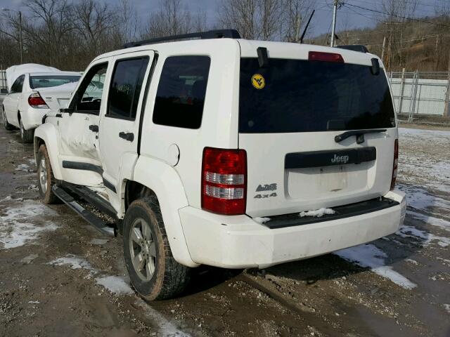 1J8GN28KX9W540024 - 2009 JEEP LIBERTY SP WHITE photo 3