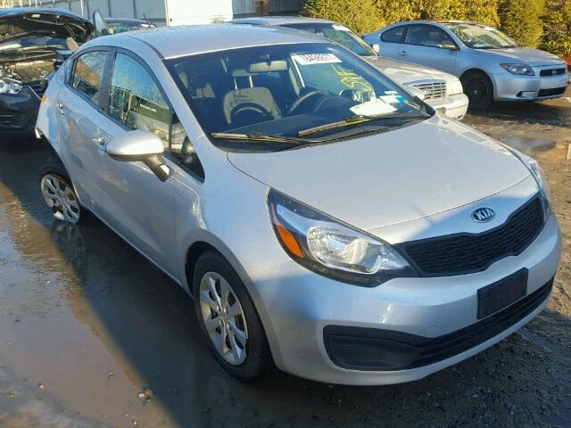 KNADM4A32D6140394 - 2013 KIA RIO LX SILVER photo 1