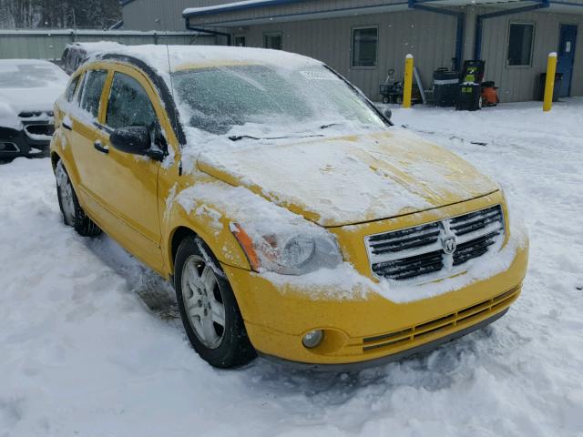 1B3HB48B27D592077 - 2007 DODGE CALIBER SX YELLOW photo 1