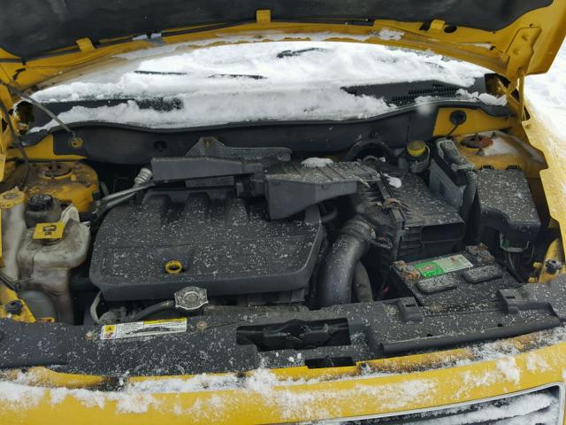 1B3HB48B27D592077 - 2007 DODGE CALIBER SX YELLOW photo 7