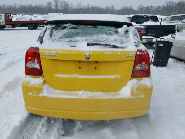 1B3HB48B27D592077 - 2007 DODGE CALIBER SX YELLOW photo 9