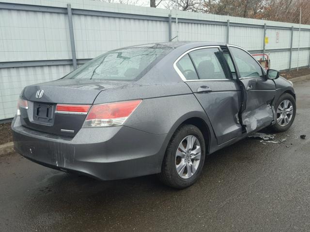 1HGCP2F63CA128104 - 2012 HONDA ACCORD SE GRAY photo 4