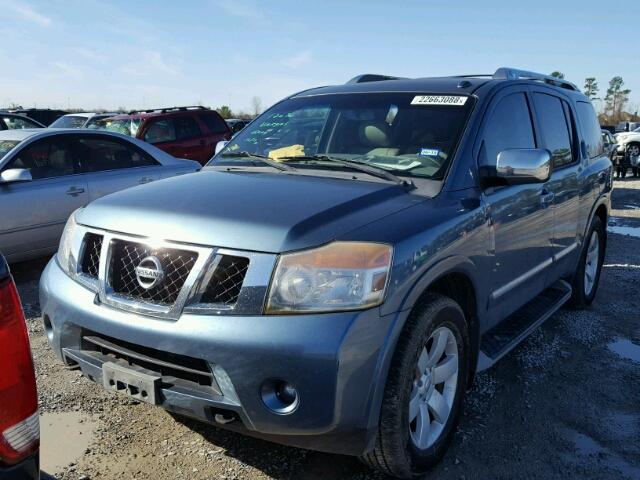 5N1BA0ND9AN620508 - 2010 NISSAN ARMADA SE BLUE photo 2