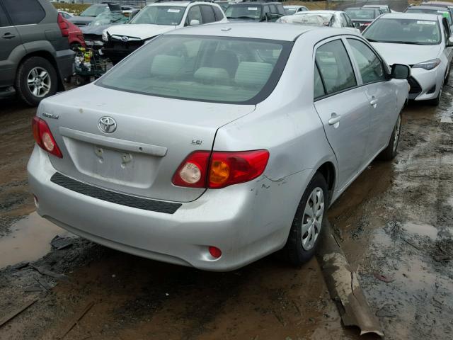 JTDBL40E19J027878 - 2009 TOYOTA COROLLA BA SILVER photo 4