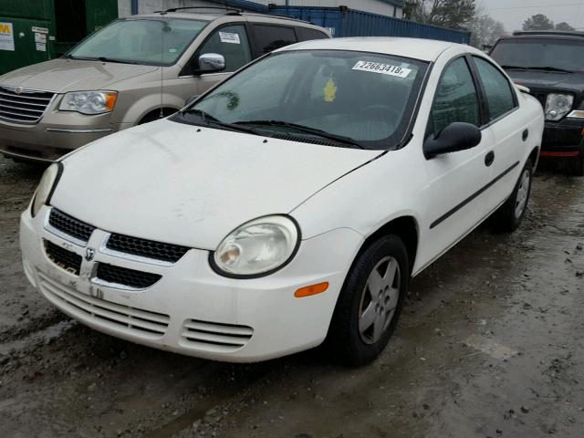 1B3ES26C14D588844 - 2004 DODGE NEON BASE WHITE photo 2