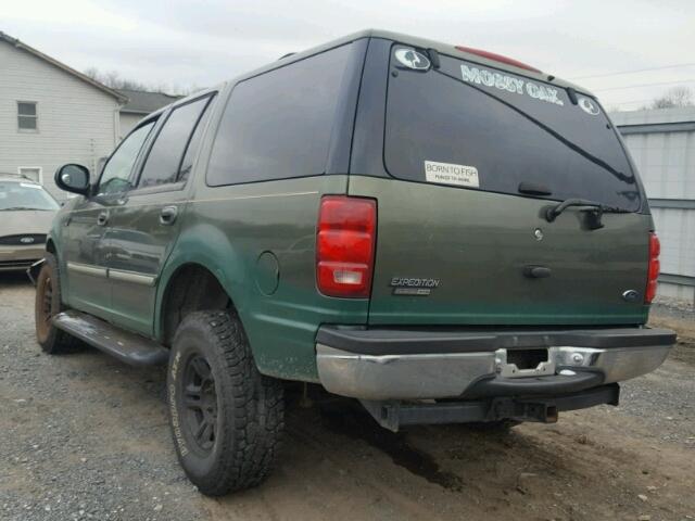 1FMRU16W31LB18908 - 2001 FORD EXPEDITION GREEN photo 3