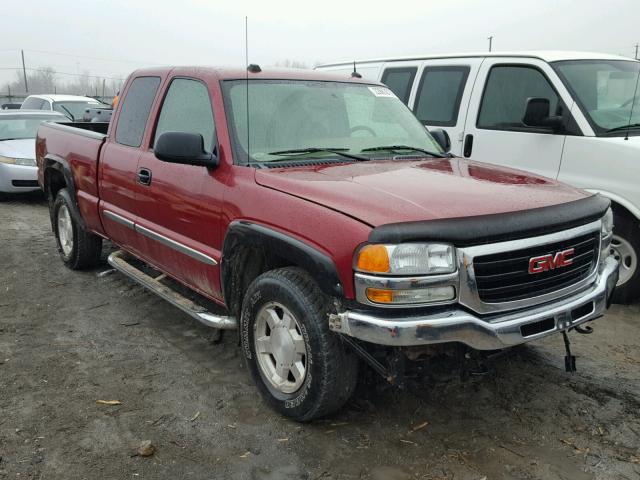 2GTEK19BX51289877 - 2005 GMC NEW SIERRA RED photo 1