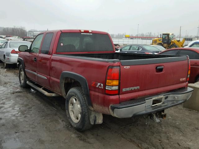 2GTEK19BX51289877 - 2005 GMC NEW SIERRA RED photo 3