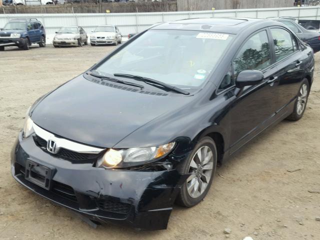 2HGFA1F98AH536907 - 2010 HONDA CIVIC EXL BLACK photo 2