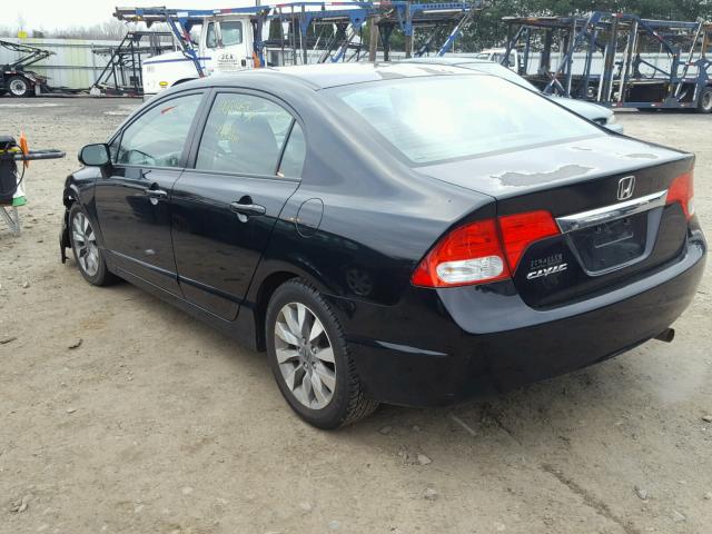 2HGFA1F98AH536907 - 2010 HONDA CIVIC EXL BLACK photo 3