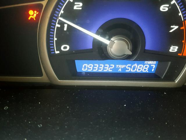 2HGFA1F98AH536907 - 2010 HONDA CIVIC EXL 黑色 照片 8