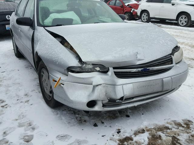 1G1ND52J43M518308 - 2003 CHEVROLET MALIBU SILVER photo 9