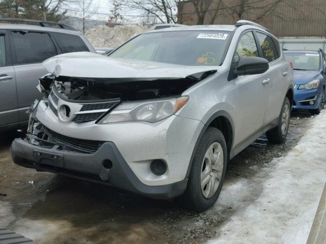 JTMBFREV1ED059655 - 2014 TOYOTA RAV4 LE SILVER photo 2