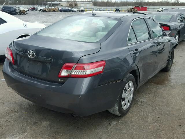 4T1BF3EK9BU763709 - 2011 TOYOTA CAMRY BASE GRAY photo 4