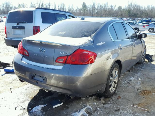 JNKBV61F38M278913 - 2008 INFINITI G35 GRAY photo 4