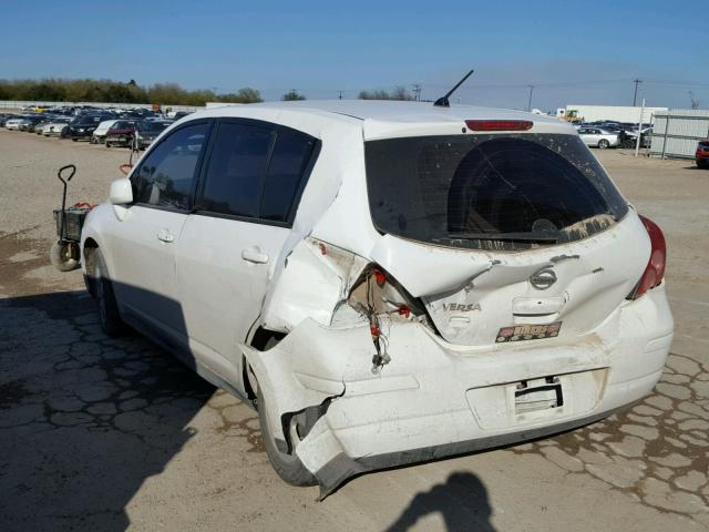 3N1BC13E67L381768 - 2007 NISSAN VERSA S WHITE photo 3