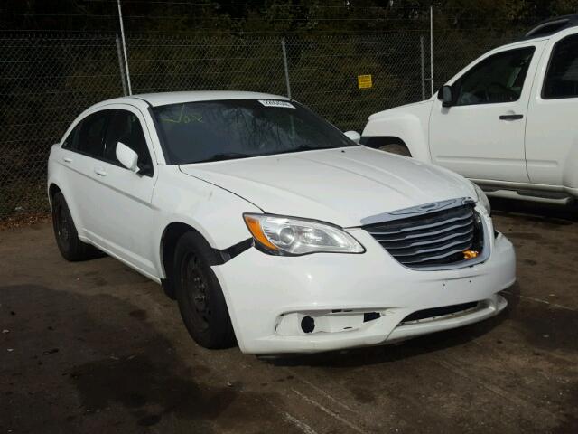 1C3CCBAGXCN168610 - 2012 CHRYSLER 200 LX WHITE photo 1