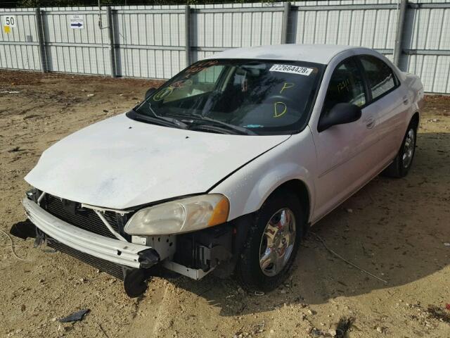 1B3EL36X02N278259 - 2002 DODGE STRATUS SE WHITE photo 2