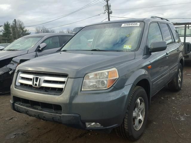 5FNYF28587B023437 - 2007 HONDA PILOT EXL GRAY photo 2