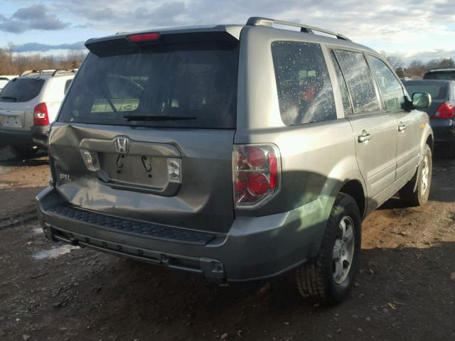 5FNYF28587B023437 - 2007 HONDA PILOT EXL GRAY photo 4