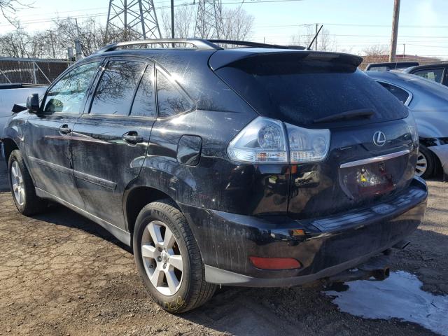 2T2HK31U97C019741 - 2007 LEXUS RX 350 BLACK photo 3