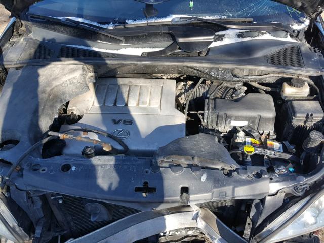 2T2HK31U97C019741 - 2007 LEXUS RX 350 BLACK photo 7