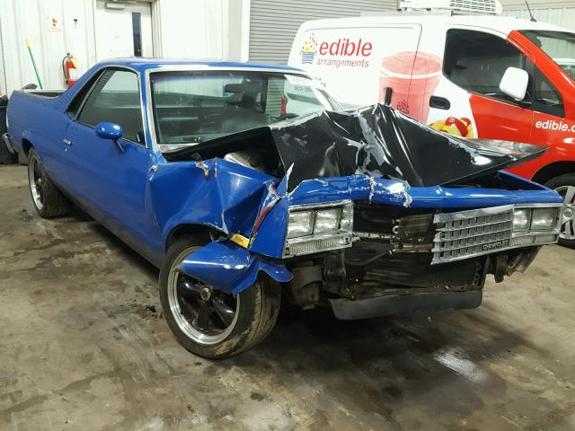 3GCCW80H3FS920285 - 1985 CHEVROLET EL CAMINO BLUE photo 1