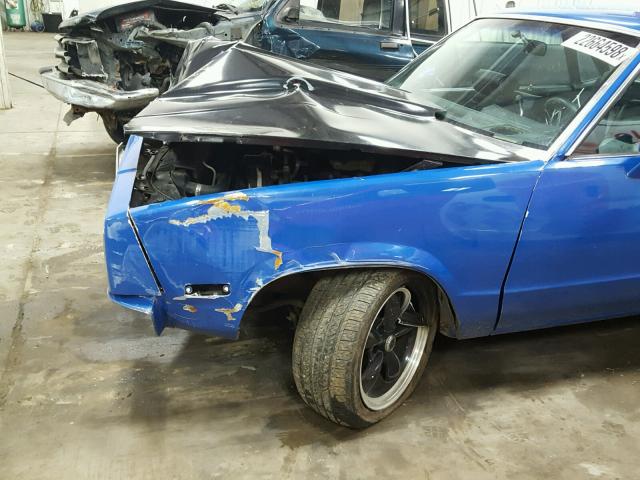 3GCCW80H3FS920285 - 1985 CHEVROLET EL CAMINO BLUE photo 10