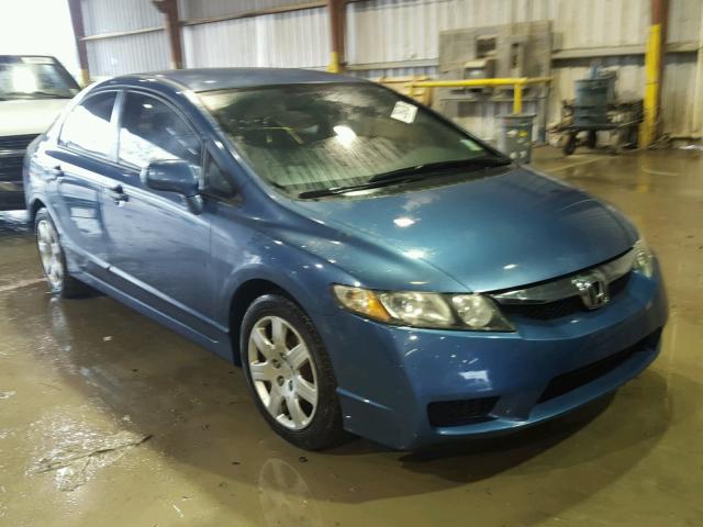 2HGFA1F55AH306125 - 2010 HONDA CIVIC LX BLUE photo 1