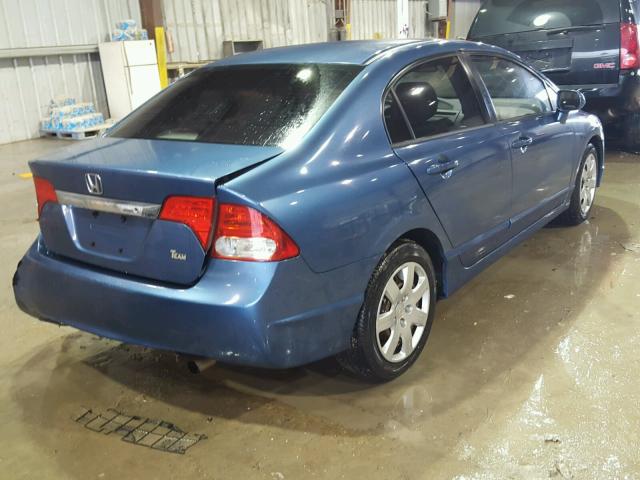 2HGFA1F55AH306125 - 2010 HONDA CIVIC LX BLUE photo 4