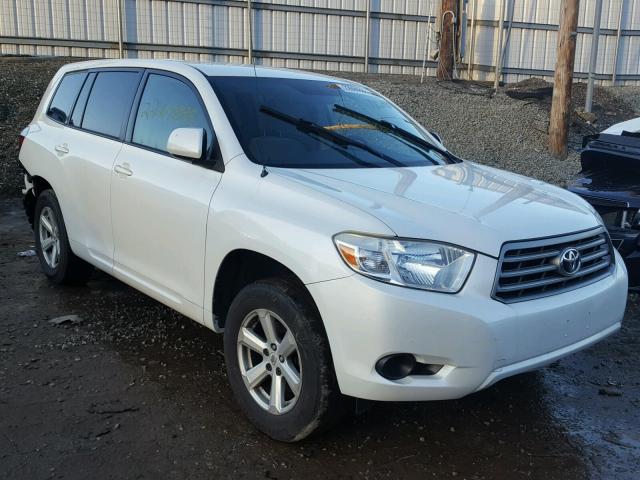 JTEES41A882068380 - 2008 TOYOTA HIGHLANDER WHITE photo 1