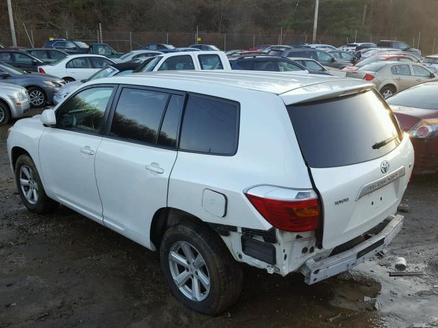 JTEES41A882068380 - 2008 TOYOTA HIGHLANDER WHITE photo 3