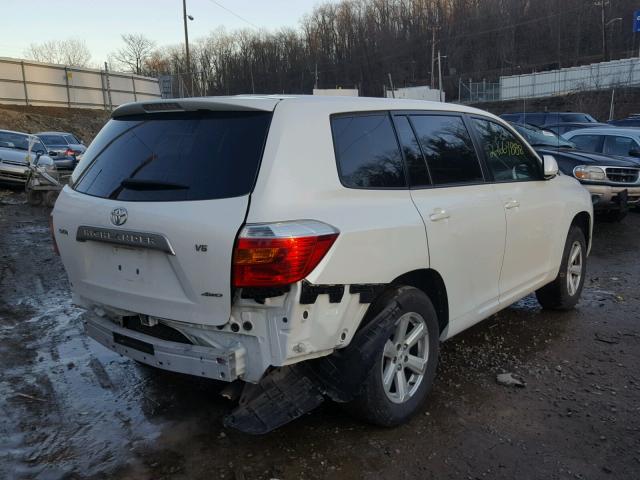 JTEES41A882068380 - 2008 TOYOTA HIGHLANDER WHITE photo 4