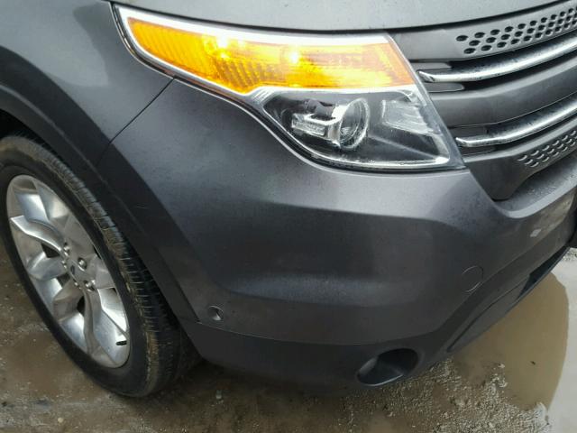 1FM5K8F88FGB21737 - 2015 FORD EXPLORER L GRAY photo 9