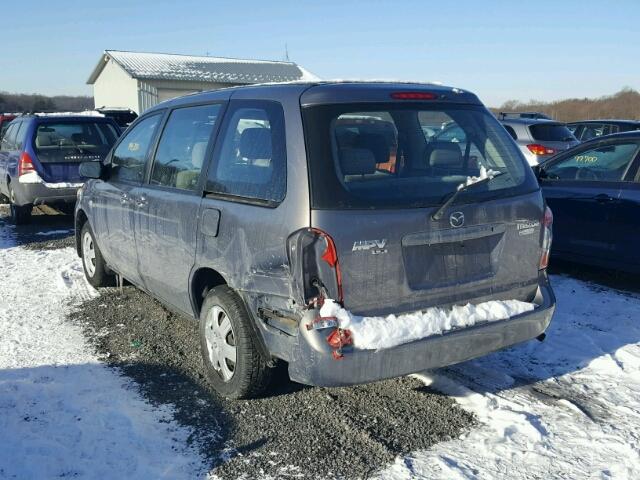 JM3LW28A960569465 - 2006 MAZDA MPV WAGON GRAY photo 3