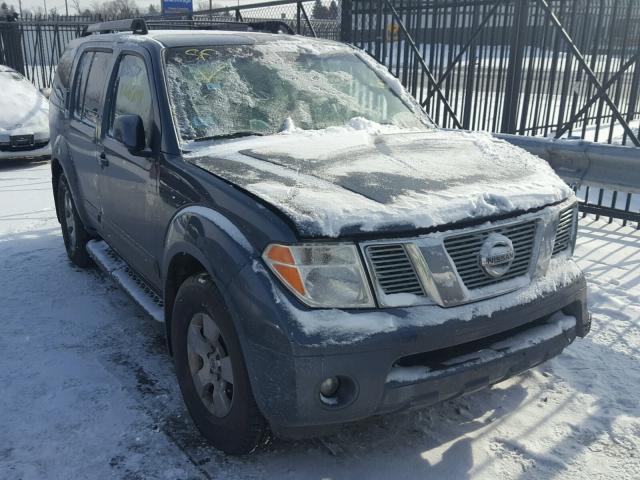 5N1AR18W37C615865 - 2007 NISSAN PATHFINDER BLUE photo 1