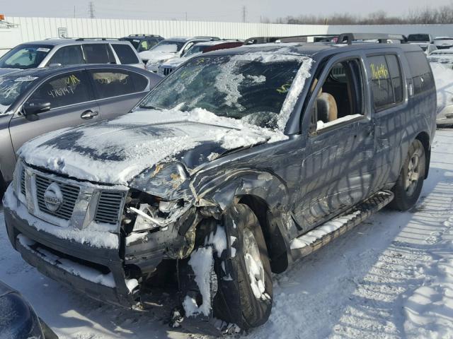 5N1AR18W37C615865 - 2007 NISSAN PATHFINDER BLUE photo 2