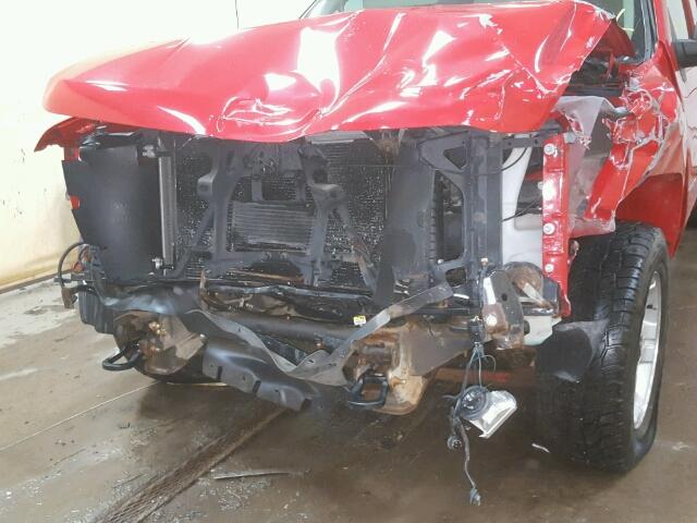 2GCEK133171605123 - 2007 CHEVROLET SILVERADO RED photo 9