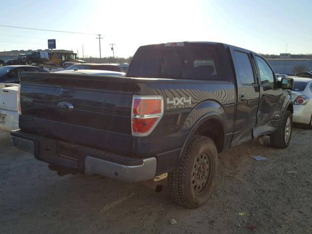 1FTFW1ET1DKG26541 - 2013 FORD F150 SUPER BLUE photo 4