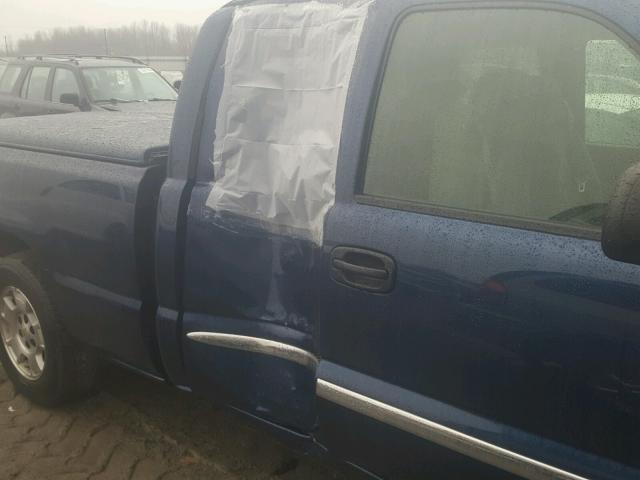 2GTEC19T141366009 - 2004 GMC NEW SIERRA BLUE photo 9