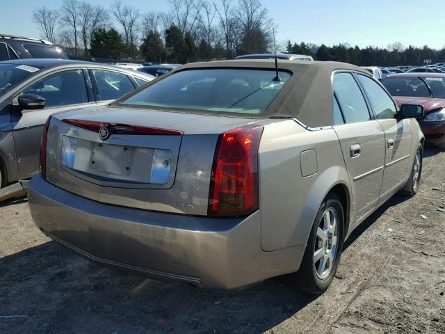 1G6DM577240130893 - 2004 CADILLAC CTS BEIGE photo 4