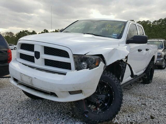 1C6RD7FT8CS200601 - 2012 DODGE RAM 1500 S WHITE photo 2