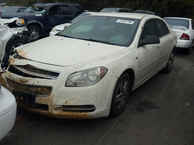 1G1ZG57B584228502 - 2008 CHEVROLET MALIBU LS თეთრი ფოტო 2
