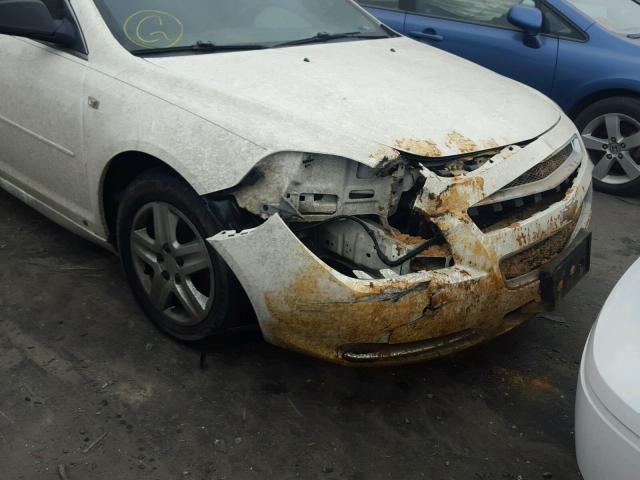 1G1ZG57B584228502 - 2008 CHEVROLET MALIBU LS თეთრი ფოტო 9