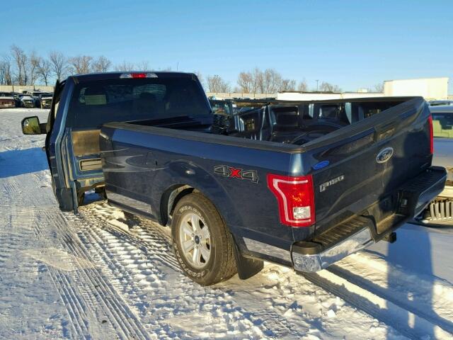 1FTMF1EFXGKE45945 - 2016 FORD F150 BLUE photo 3