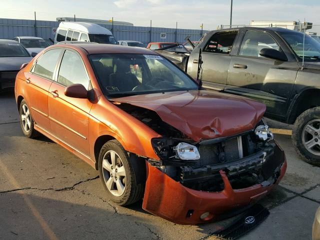 KNAFE121185020258 - 2008 KIA SPECTRA EX ORANGE photo 1