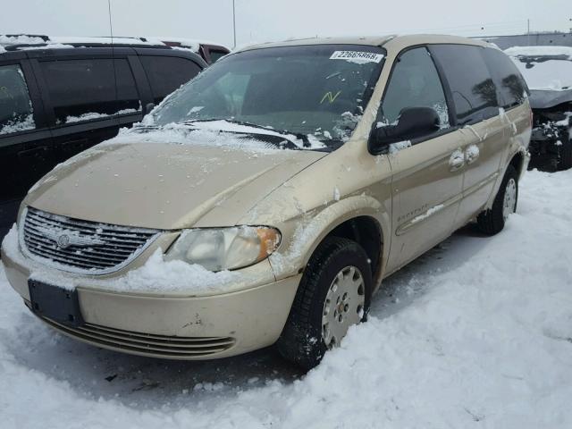 1C4GP44301B162593 - 2001 CHRYSLER TOWN & COU TAN photo 2