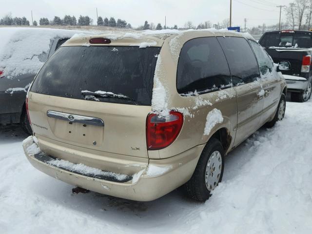 1C4GP44301B162593 - 2001 CHRYSLER TOWN & COU Qəhvəyi foto 4